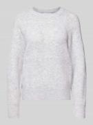 Apricot Regular Fit Pullover in Strick-Optik in Silber, Größe L