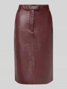Bardot Knielanger Bleistiftrock in Leder-Optik Modell 'PHENIX' in Bord...