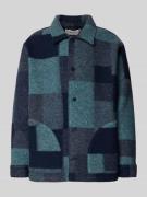 Forét Jacke aus Wolle mit Umlegekragen in Blau, Größe S