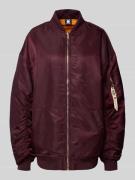 Karo Kauer Oversized Bomberjacke mit Eingrifftaschen in Pflaume, Größe...