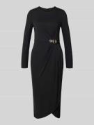 Lauren Ralph Lauren Midikleid mit Rundhalsausschnitt Modell 'SABLISE' ...