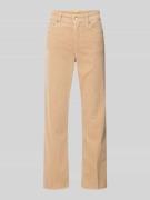 Cambio Cordhose in verkürzter Passform Modell 'FRANCESCA' in Sand, Grö...