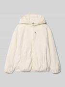 CHAMPION Sweatjacke mit Kapuze und Eingrifftaschen in Ecru, Größe 128