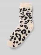 CAPELLI NEW YORK Socken mit geripptem Abschluss in Beige, Größe M/L