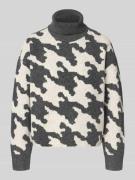 Vero Moda Regular Fit Rollkragenpullover mit Allover-Muster Modell 'HU...