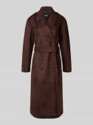 Only Regular Fit Trenchcoat IN Wildleder-Optik Modell 'BINE' in Schoko...