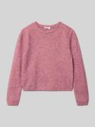 Mango Strickpullover mit Rundhalsausschnitt Modell 'agnes' in Rosa, Gr...