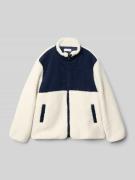 Mango Jacke mit Teddyfell Modell 'Jorge' in Ecru, Größe 116