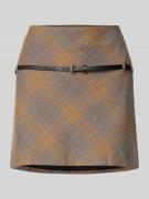 Mango Minirock mit Gürtel Modell 'MELO' in Camel, Größe 34