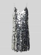 Jake*s Cocktail Cocktailkleid mit Paillettenbesatz in Silber, Größe 36