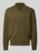 Polo Ralph Lauren Sweatjacke mit Reißverschluss in Oliv, Größe M