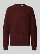 Levi's® Regular Fit Strickpullover aus Woll-Mix in Dunkelbraun, Größe ...