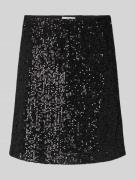 mbyM Minirock mit Paillettenbesatz Modell 'Orice' in Black, Größe L