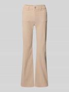 OPUS Flared Fit Cordhose in Cord-Optik Modell 'Ebbi' in Beige, Größe 4...