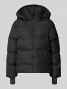 Neo Noir Steppjacke mit Kapuze in Black, Größe 34