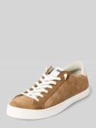 P448 Sneaker mit Schnürverschluss Modell 'JOHN' in Hellbraun, Größe 42
