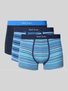 PAUL SMITH Trunks mit elastischem Logo-Bund im 3er-Pack in Blau, Größe...