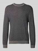 ARMANI EXCHANGE Strickpullover mit Seiden-Anteil in Marine, Größe L