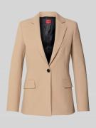 HUGO Shaped Fit Longblazer mit Viskose-Anteil Modell 'ATANA-2' in Sand...