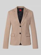 HUGO Regular Fit Blazer mit Viskose-Anteil Modell 'ANORIA' in Sand, Gr...