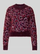 Vero Moda Regular Fit Strickpullover mit Allover-Muster Modell 'JUNGLE...