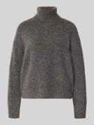 Selected Femme Relaxed Fit Rollkragenpullover aus Woll-Mix mit Alpaka-...