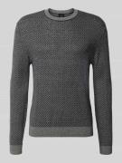 ARMANI EXCHANGE Strickpullover mit Seiden-Anteil in Dunkelblau, Größe ...