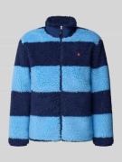 Polo Ralph Lauren Regular Fit Teddyjacke mit Logo-Stitching in Blau, G...