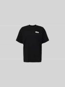 MM6 Maison Margiela T-Shirt mit Label-Print in Black, Größe L