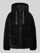 Jake*s Casual Steppjacke mit Kapuze in Black, Größe 44