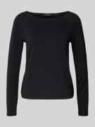 monari Longsleeve aus Viskose-Modal-Mix mit Rundhalsausschnitt in Blac...
