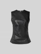 ROTATE Tanktop mit Druckknopfleiste in Black, Größe 34