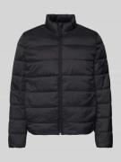 Pepe Jeans Regular Fit Steppjacke mit Stehkragen in Black, Größe L