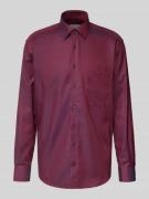 ETERNA Comfort Fit Businesshemd mit Knopfleiste in Bordeaux, Größe 40