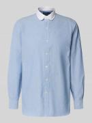 Polo Ralph Lauren Custom Fit Businesshemd mit Knopfleiste in Bleu, Grö...
