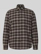 Marc O'Polo Regular Fit Freizeithemd aus reiner Baumwolle in Dunkelbra...