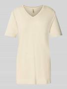 Soyaconcept T-Shirt aus Leinen-Viskose-Mix Modell 'EMEL' in Beige, Grö...