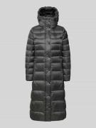 Blauer Usa Daunenmantel mit Kapuze Modell 'ANITA' in Dunkelgrau, Größe...