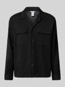 Antony Morato Regular Fit Hemdjacke mit Reverskragen in Black, Größe 5...