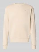 G-Star Raw Sweatshirt mit Label-Stitching und Rundhalsausschnitt in Of...