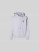 MAISON KITSUNÉ Hoodie mit Kapuze in Hellgrau Melange, Größe L