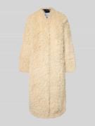 STAND STUDIO Mantel aus Kunstfell Modell 'Carolina' in Ecru, Größe 40