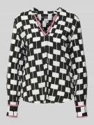 Emily Van den Bergh Blusenshirt mit V-Ausschnitt in Black, Größe 34