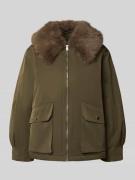 Vero Moda Regular Fit Bomberjacke mit abnehmbarem Kunstfellkragen Mode...