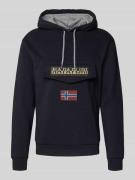 Napapijri Hoodie aus Baumwoll-Mix Modell 'BURGEE WINT' in Black, Größe...