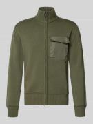 Napapijri Strickjacke mit Stehkragen Modell 'BERTI' in Oliv, Größe M