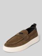 Antony Morato Loafers aus Leder mit Label-Patch Modell 'METAL ROWAN' i...