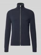 Marc O'Polo Regular Fit Strickjacke aus Baumwoll-Mix mit Schurwoll-Ant...