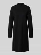 Betty Barclay Knielanges Kleid mit geripptem Stehkragen in Black, Größ...