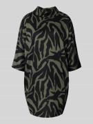 Apricot Minikleid mit Rollkragen in Khaki, Größe M